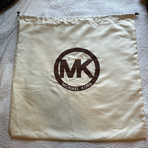 Michael Kors Handbags - Michael Kors LARGE Tan Dust Bag with Brown Logo